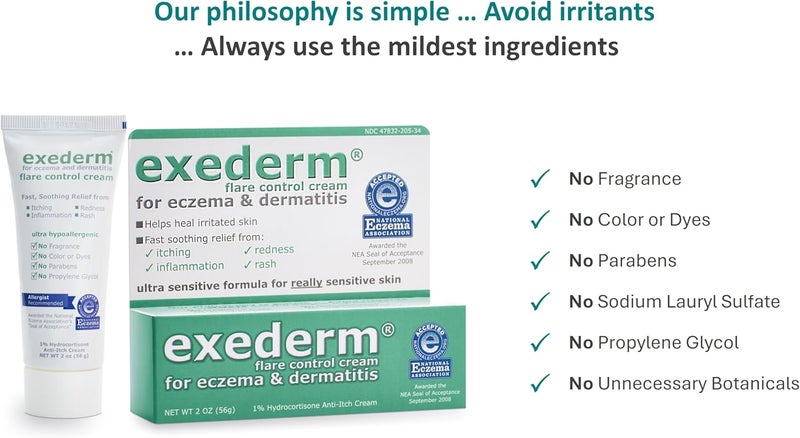 Exederm Flare Control Cream for Eczema & Dermatitis - 2 oz - Image 5